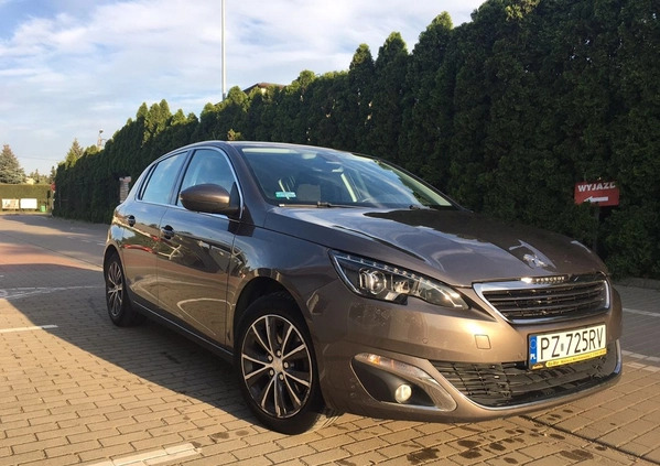 Peugeot 308 cena 32900 przebieg: 141621, rok produkcji 2014 z Mosina małe 79